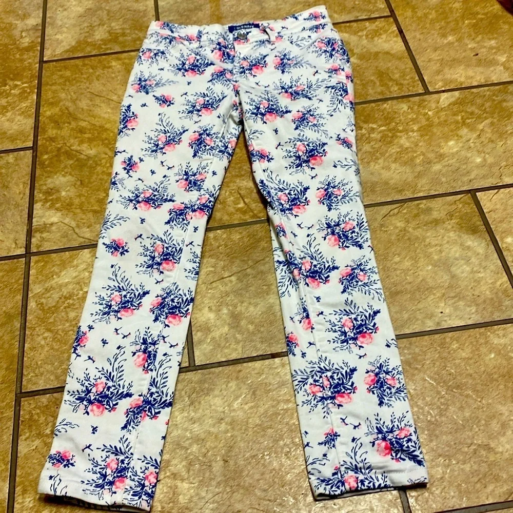 Girl’s Old Navy Rockstar size 10 Floral Jeggings Casual Denim Back to  School